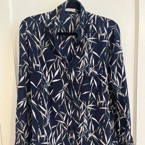 Equipment Silk Pajama Set Long Sleeve with Shorts